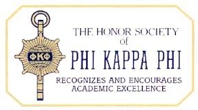The honor society of Phi Kappa Phi recognizes and encourages academic excellence